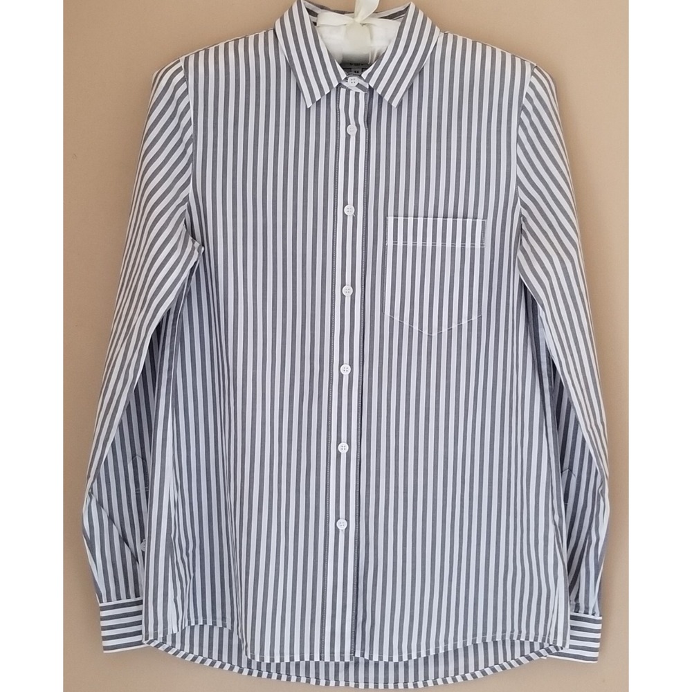 MADEWELL Shirt XS Long Sleeve Classic Fit Button-Down Striped Academia Preppy